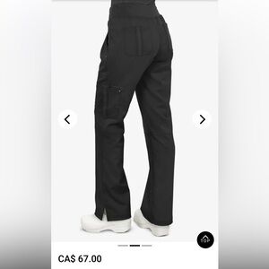 Black scrub pants